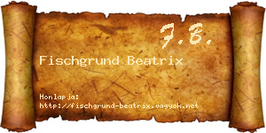 Fischgrund Beatrix névjegykártya